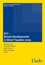 Cover: ECJ - Recent Developments in Direct Taxation 2009 - Linde