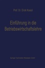 Cover: Einführung in die Betriebswirtschaftslehre - Springer Gabler