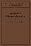 Cover: Anorganische Mikrogewichtsanalyse - Springer