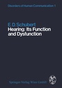 Cover: Hearing: Its Function and Dysfunction - Springer