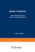 Cover: Bank-Lexikon - Springer Gabler