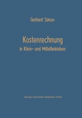 Cover: Kostenrechnung in Klein- und Mittelbetrieben - Springer Gabler