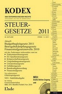 Abbildung von: KODEX Steuergesetze 2011 - Linde