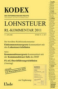 Abbildung von: KODEX Lohnsteuer Richtlinien-Kommentar 2011 - Linde