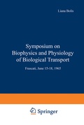 Cover: Symposium on Biophysics and Physiology of Biological Transport - Springer