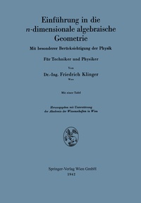 Abbildung von: Einführung in die n-dimensionale algebraische Geometrie - Springer