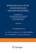 Cover: Wissenschaftliche Anwendungen der Photographie - Springer