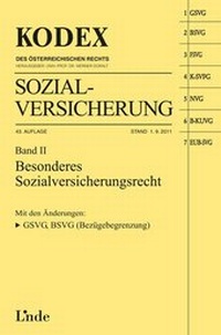Abbildung von: KODEX Sozialversicherung, Band II - Linde