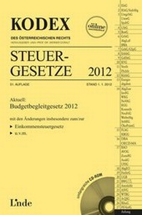 Abbildung von: KODEX Steuergesetze 2012 - Linde