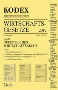 Abbildung von: KODEX Wirtschaftsgesetze Band I, 2012 - Linde