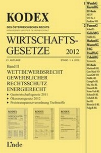 Abbildung von: KODEX Wirtschaftsgesetze Band II - Linde