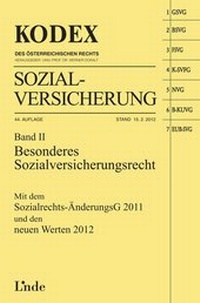 Abbildung von: KODEX Sozialversicherung, Band II - Linde