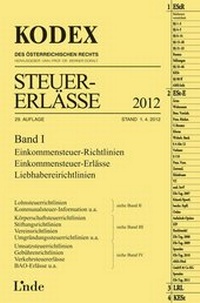 Abbildung von: KODEX Steuer-Erlässe 2012 Band I - Linde