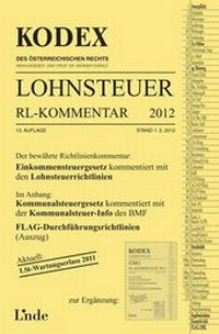 Abbildung von: KODEX Lohnsteuer Richtlinien-Kommentar 2012 - Linde
