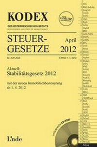Abbildung von: KODEX Steuergesetze April 2012 - Linde