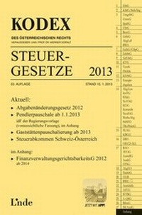 Abbildung von: KODEX Steuergesetze 2013 - Linde