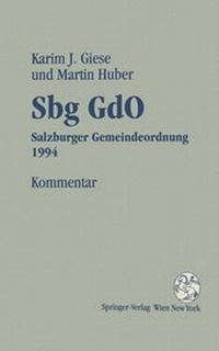 Abbildung von: Kommentar zur Sbg GdO - Springer