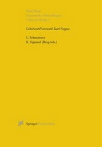 Abbildung von: Gesammelte Abhandlungen I - Collected Works I - Springer