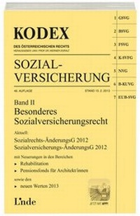 Abbildung von: KODEX Sozialversicherung 2013, Band II - Linde