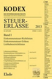 Abbildung von: KODEX Steuer-Erlässe 2013 Band I - Linde