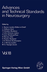 Enlarge image Cover: Advances and Technical Standards in Neurosurgery - Springer