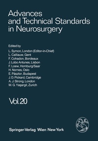 Enlarge image Cover: Advances and Technical Standards in Neurosurgery - Springer