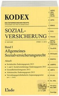 Abbildung von: KODEX Sozialversicherung 2013/14, Band I - Linde
