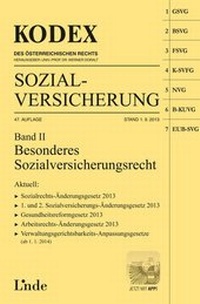 Abbildung von: KODEX Sozialversicherung 2013/14, Band II - Linde