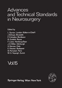 Enlarge image Cover: Advances and Technical Standards in Neurosurgery - Springer
