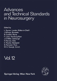 Enlarge image Cover: Advances and Technical Standards in Neurosurgery - Springer