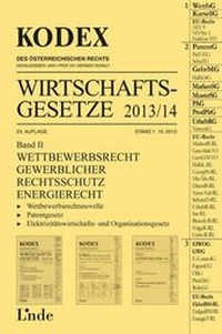 Abbildung von: KODEX Wirtschaftsgesetze Band II 2013/14 - Linde