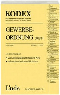 Abbildung von: KODEX Gewerbeordnung 2013/14 - Linde