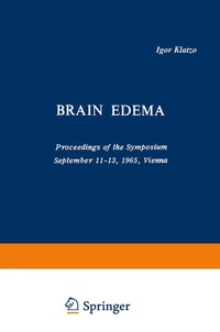 Enlarge image Cover: Brain Edema - Springer