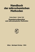 Cover: Pr&auml;parative Mikromethoden in der Organischen Chemie - Springer