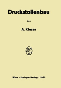 Abbildung von: Druckstollenbau - Springer