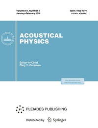 Abbildung von: Acoustical Physics - Pleiades Publishing