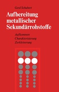 Cover: Aufbereitung metallischer Sekund&auml;rrohstoffe - Springer
