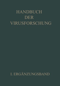Enlarge image Cover: Handbuch der Virusforschung - Springer