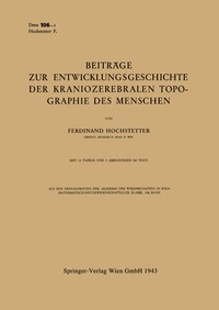 Abbildung von: Beiträge zur Entwicklungsgeschichte der Kraniozerebralen Topographie des Menschen - Springer