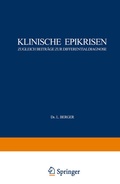 Cover: Klinische Epikrisen - Springer