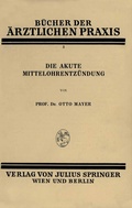 Cover: Die Akute Mittelohrentz&uuml;ndung - Springer