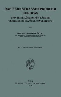 Abbildung von: Das Fernstrassenproblem Europas - Springer