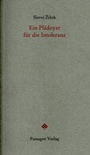 Cover: Ein Plädoyer für die Intoleranz - Passagen