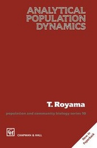 Enlarge image Cover: Analytical Population Dynamics - Chapman and Hall