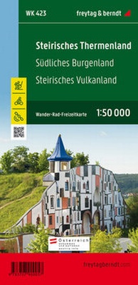 Abbildung von: Steirisches Thermenland, Wander-, Rad- und Freizeitkarte 1:50.000, freytag & berndt, WK 423 - Freytag-Berndt und ARTARIA