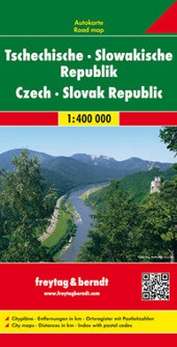 Abbildung von: Tschechische - Slowakische Republik, Autokarte 1:400.000 - Freytag-Berndt und ARTARIA