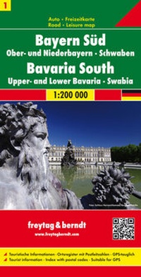 Abbildung von: Bayern Süd - Ober- und Niederbayern - Schwaben, Autokarte 1:200.000 - Freytag-Berndt und ARTARIA