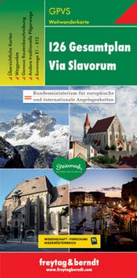 Abbildung von: GPVS I26 Gesamtplan Via Slavorum, Weitwanderkarte 1:500.000 - Freytag-Berndt und ARTARIA