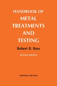 Enlarge image Cover: Handbook of Metal Treatments and Testing - Chapman and Hall