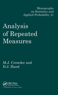 Enlarge image Cover: Analysis of Repeated Measures - Chapman & Hall/CRC